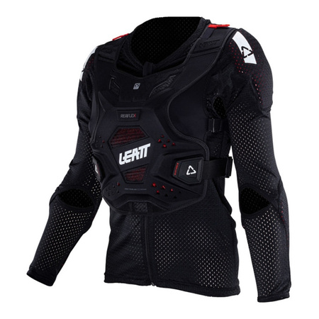 Koszulka z ochraniaczami damska LEATT REAFLEX LADY BLACK czarny