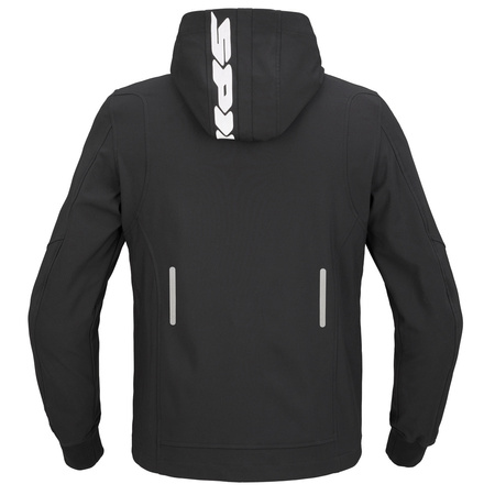 Kurtka tekstylna SPIDI HOODIE ARMOR LIGHT BLACK czarny