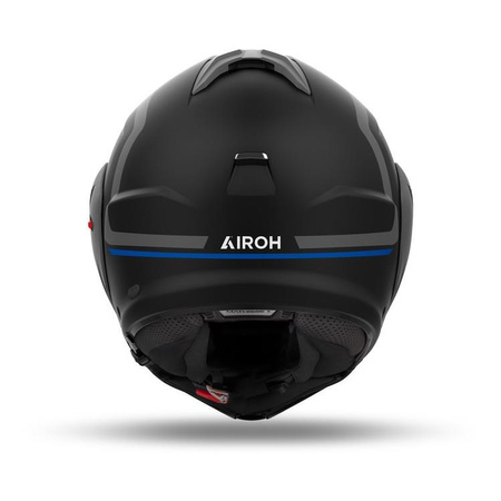 Kask szczękowy AIROH MATHISSE II GENIUS BLUE MATT niebieski szary czarny