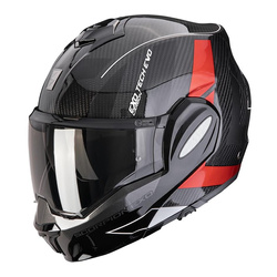 Kask szczękowy SCORPION EXO-TECH EVO CARBON CAD BLACK/RED czarny czerwony