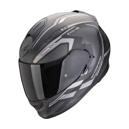 Kask integralny SCORPION EXO 491 KRIPTA MATT BLACK/SILVER czarny srebrny