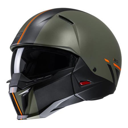 Kask otwarty HJC I20 BATOL GREEN/ORANGE zielony pomarańczowy