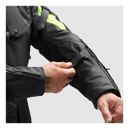 Kurtka tekstylna REBELHORN HIKER IV BLACK/ANTHRACITE/FLUO YELLOW czarny grafitowy żółty fluo