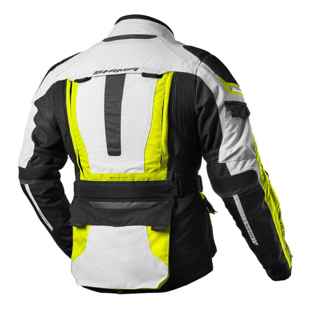 Kurtka tekstylna SHIMA HORIZON FLUO szary czarny żółty fluo