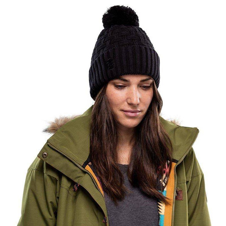 Czapka zimowa BUFF KNITTED & FLEECE BAND HAT AIRON BLACK