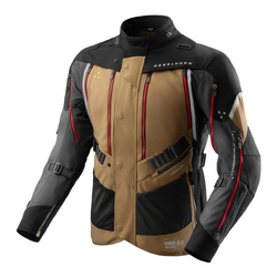 Kurtka tekstylna REBELHORN HARDY 3.0 DESERT/GREY/RED brązowy szary czerwony