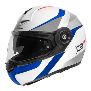 Kask szczękowy SCHUBERTH C3 PRO ECE SESTANTE BLUE biały szary niebieski