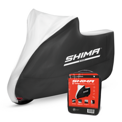 Pokrowiec na motocykl SHIMA X-COVER SOLO BLACK czarny srebrny