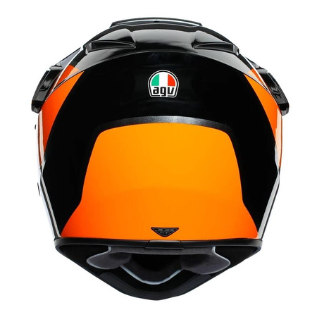 Kask integralny AGV AX9 TRAIL GUNMETAL/ORANGE czarny pomarańczowy