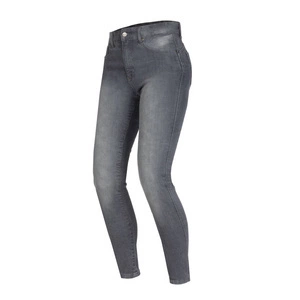 Jeansy motocyklowe damskie OZONE STRIKER LADY SLIM FIT WASHED GREY szary