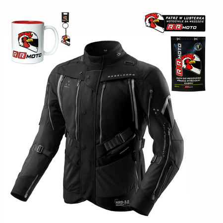 Kurtka tekstylna REBELHORN HARDY 3.0 BLACK czarny