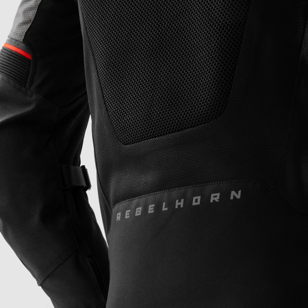 Kurtka tekstylna REBELHORN HIFLOW V BLACK/GREY/RED czarny szary czerwony