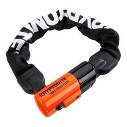 Zapięcie łańcuchowe KRYPTONITE SERIES 4 1055 MINI INTEGRATED CHAIN 1CM X 55CM czarny biały pomarańczowy