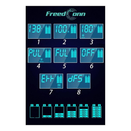 Ładowarka prostownik do akumulatora FREEDCONN RJ-C 121001A