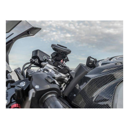 Głowica QUAD LOCK wodoodporna z ładowarką indukcyjną USB czarny