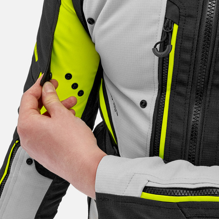 Kurtka tekstylna SHIMA DUNE FLUO czarny szary żółty fluo