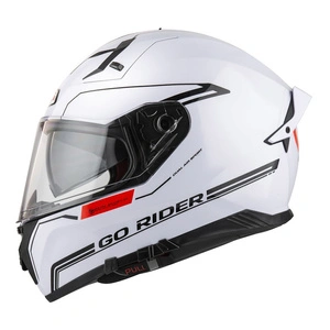 Kask integralny NZI GO RIDER STREAM DUO SOLID WHITE biały