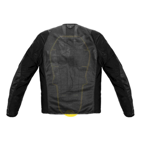 Kurtka tekstylna SPIDI BASE-1 ARMOR BLACK czarny