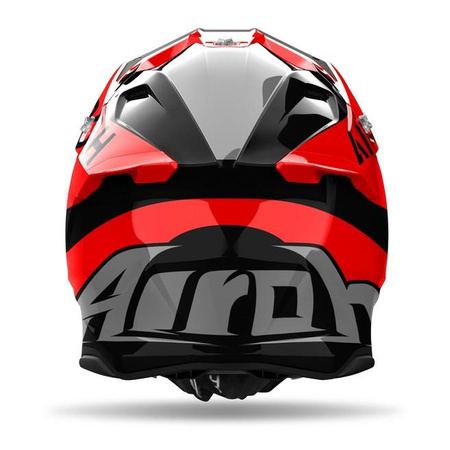 Kask cross AIROH TWIST 3 KING RED GLOSS czerwony szary czarny