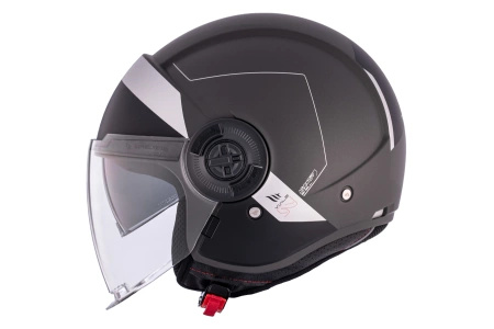 Kask otwarty MT VIALE SV S 68 UNIT MATT GREY szary czarny biały