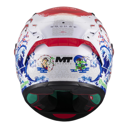 Kask integralny MT KRE+ S YAMANAKA RED/WHITE/BLUE czarny biały niebieski