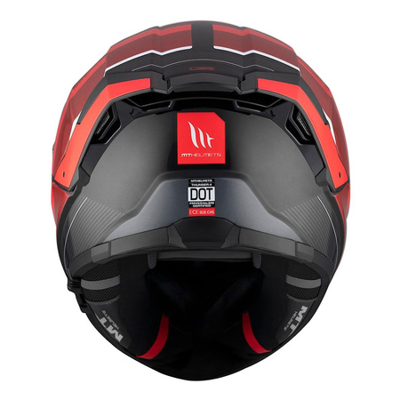 Kask integralny MT THUNDER 4 SV R25 BLACK/RED czarny czerwony