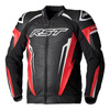 Kurtka skórzana RST TRACTECH EVO 5 RED/BLACK/WHITE czarny czerwony biały