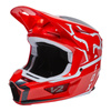 Kask cross FOX V2 MERZ FLUORESCENT RED czerwony fluo biały czarny
