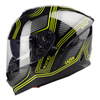 Kask integralny LAZER RAFALE DARKSIDE BLACK/YELLOW czarny żółty fluo srebrny