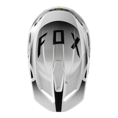 Kask cross FOX V1 LEED BLACK/WHITE biały czarny