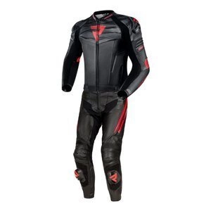 Kombinezon dwuczęściowy REBELHORN VANDAL FIGHTER BLACK/FLO RED czarny czerwony fluo