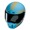 Kask integralny HJC V10 FONI BLUE/ORANGE niebieski pomarańczowy