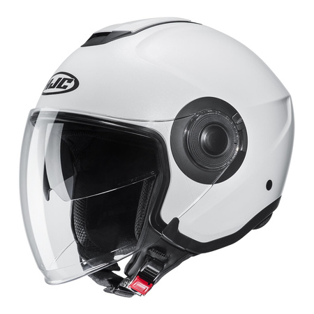 Kask otwarty HJC I40N SEMI FLAT PEARL WHITE biały mat