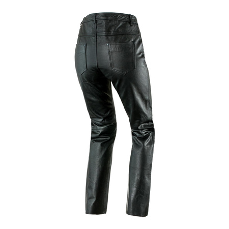 Spodnie skórzane OZONE DAFT BLACK czarny
