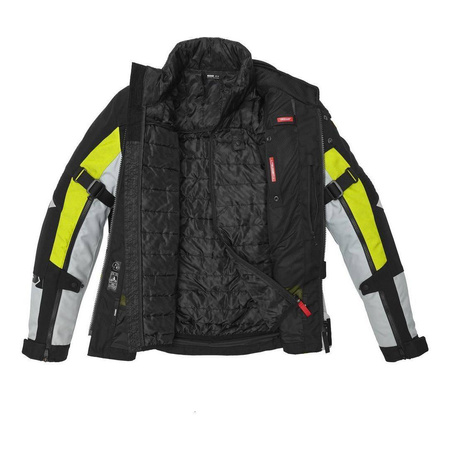 Kurtka tekstylna SPIDI ALLROAD YELLOW FLUO czarny szary żółty fluo