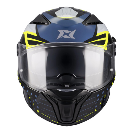 Kask integralny AXXIS PANTHER SV DIMENSION B3 GLOSS niebieski żółty fluo czarny biały