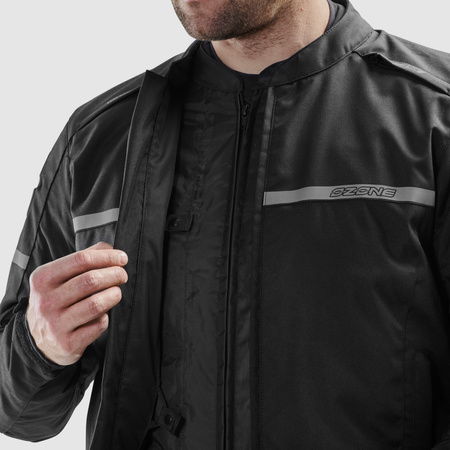 Kurtka tekstylna OZONE RIDER BLACK czarny
