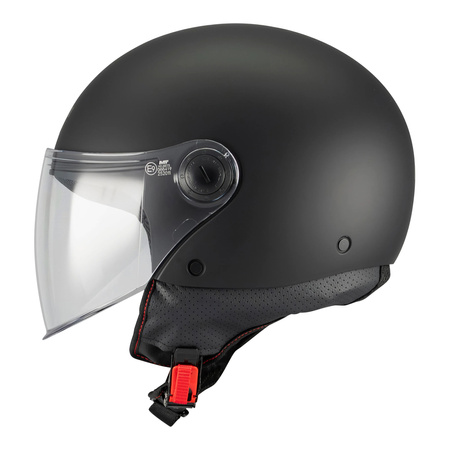 Kask otwarty MT STREET S PURE BLACK MATT czarny mat