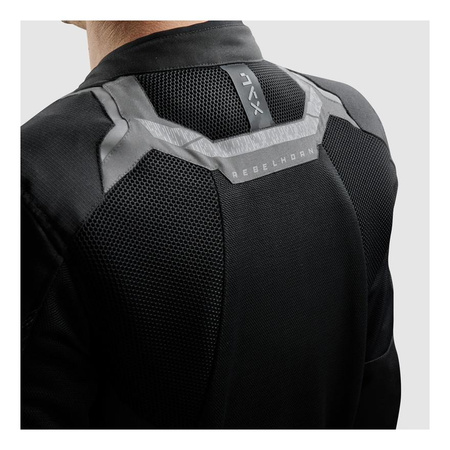 Kurtka motocyklowa tekstylna Rebelhorn Jax czarny-szary