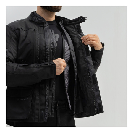 Kurtka tekstylna BROGER OVERLAND BLACK czarny