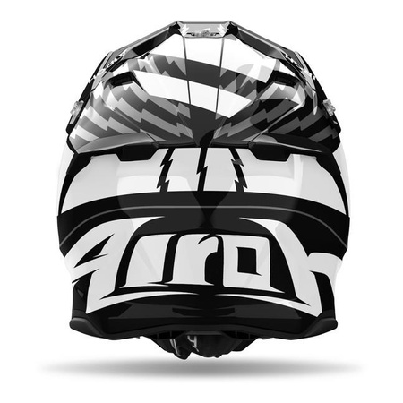 Kask cross AIROH TWIST 3 THUNDER BLACK/WHITE GLOSS czarny biały