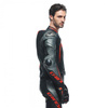 Kombinezon dwuczęściowy DAINESE LAGUNA SECA 5 BLACK/FLO RED czarny czerwony fluo