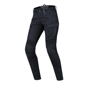 Jeansy motocyklowe damskie SHIMA GIRO 2.0 LADY BLACK czarny