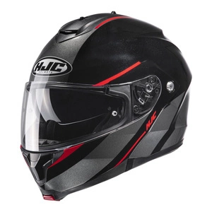 Kask szczękowy HJC C91 TERO BLACK/RED czarny grafitowy czerwony