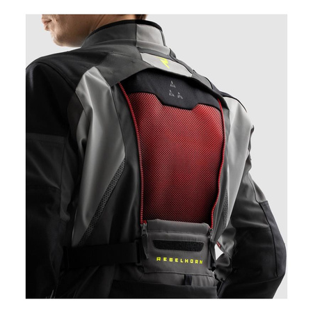 Kurtka tekstylna REBELHORN HARDY 3.0 ANTHRACITE/GREY/YELLOW grafitowy szary żółty