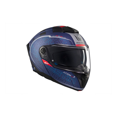 Kask szczękowy MT ATOM 2 SV DESTINY C7 MATT niebieski