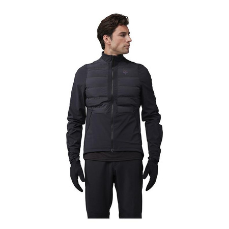 Kurtka rowerowa FOX FLEXAIR FIRE HYBRID LUNAR BLACK czarny