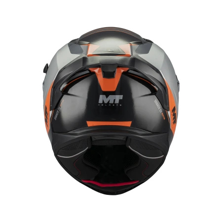 Kask integralny MT BRAKER SV INCEPTION ORANGE/SILVER/GREY pomarańczowy srebrny czarny
