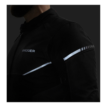 Kurtka tekstylna BROGER GRID BLACK czarny