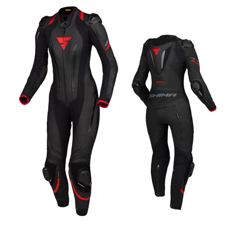 Kombinezon jednoczęściowy damski SHIMA MIURA RS BLACK/RED czarny czerwony